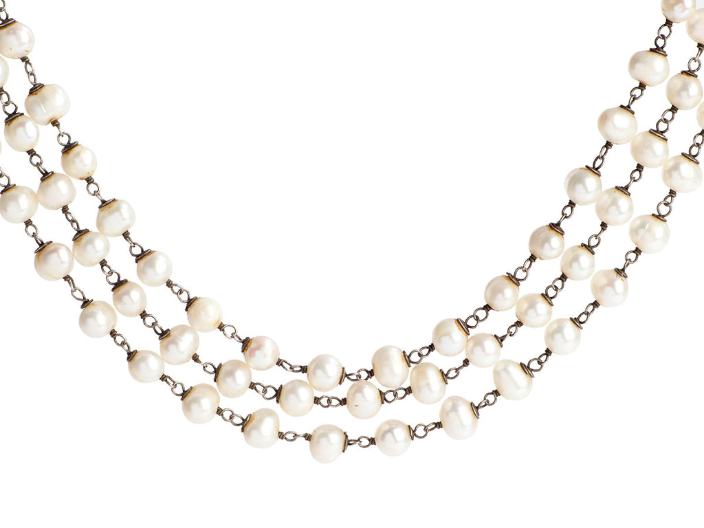 Alana Leigh 3-Strand Pearl Necklace