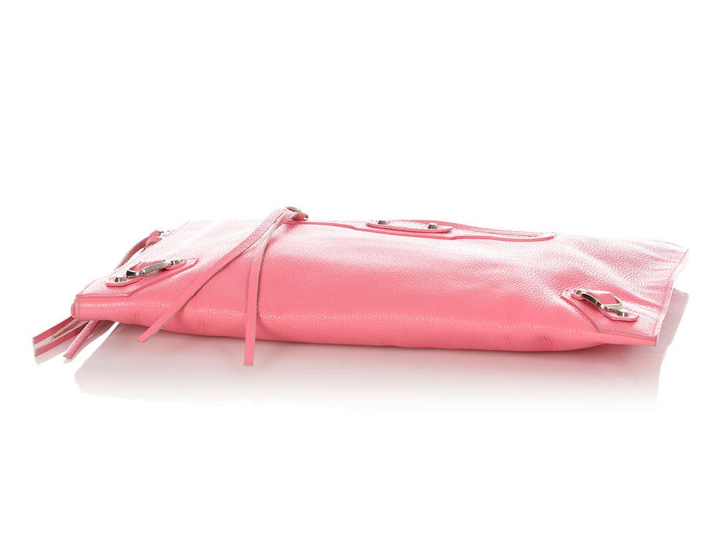 Balenciaga Large Pink Classic Zip Pouch