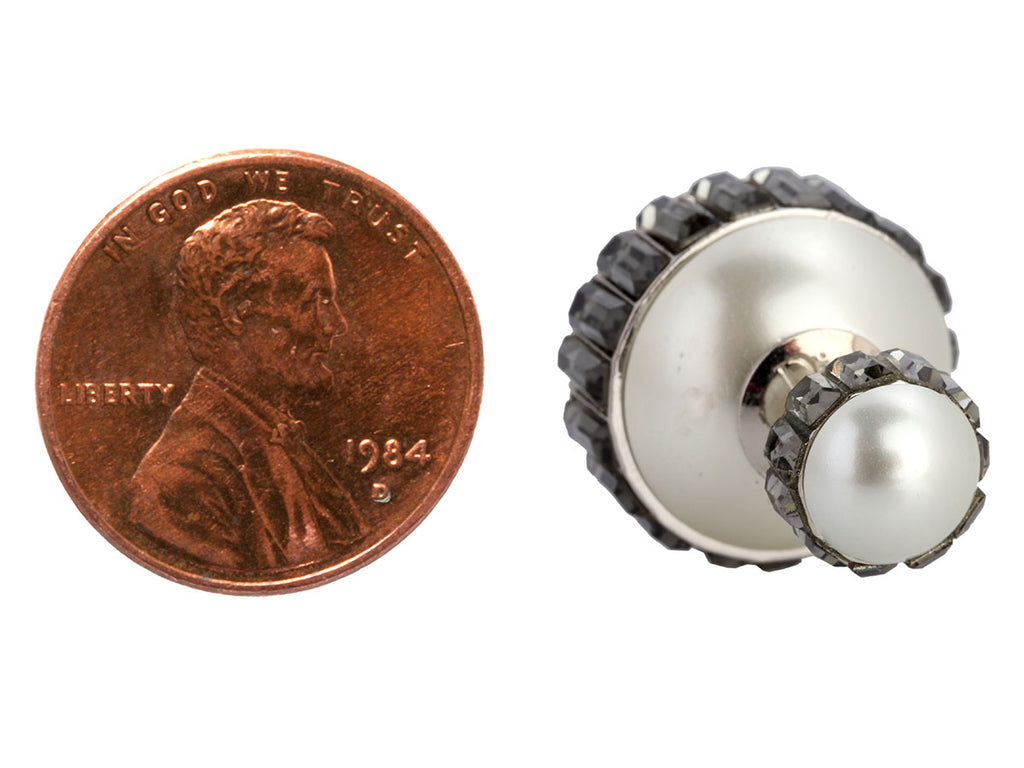 Dior Pearl and Rhinestone Tribales Earrings