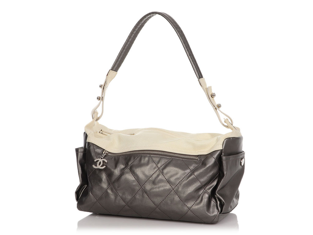 Chanel Two-Tone Paris-Biarritz Fabric Shoulder Bag