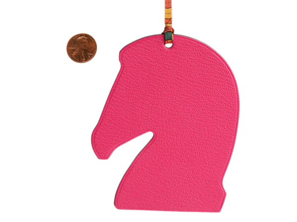 Sell Hermès Two-Tone Samarcande Horse Head Bag Charm - Orange/Yellow