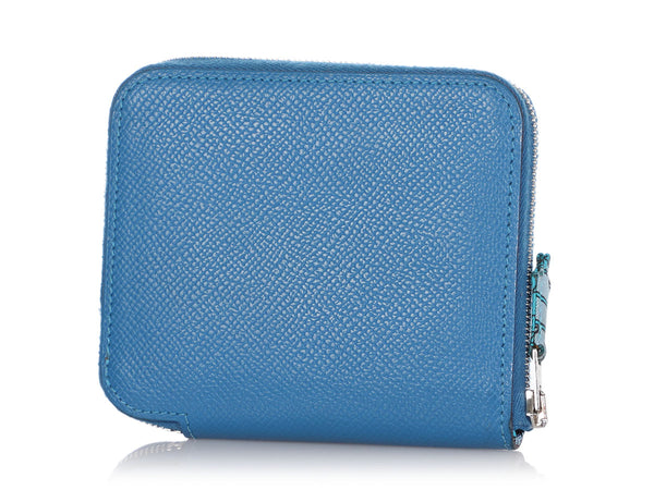 HERMES compact Silk'in wallet in zanzibar epsom leather - VALOIS