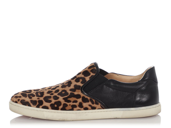 Louboutin leopard shoes best sale