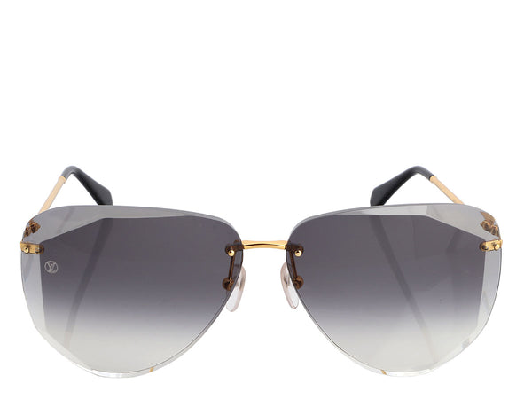 Louis Vuitton - The LV Pilot Sunglasses - Metal - Gradiant Brown Monogram - Size: U - Luxury