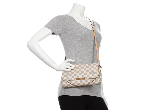 Louis Vuitton Favorite MM Damier Azur Crossbody/ Handbag – thankunext.us