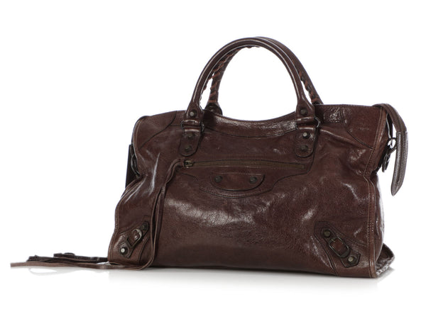 Balenciaga Brown Classic City - Ann's Fabulous Closeouts