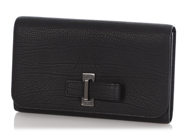 Leather wallet Delvaux Black in Leather - 25333639