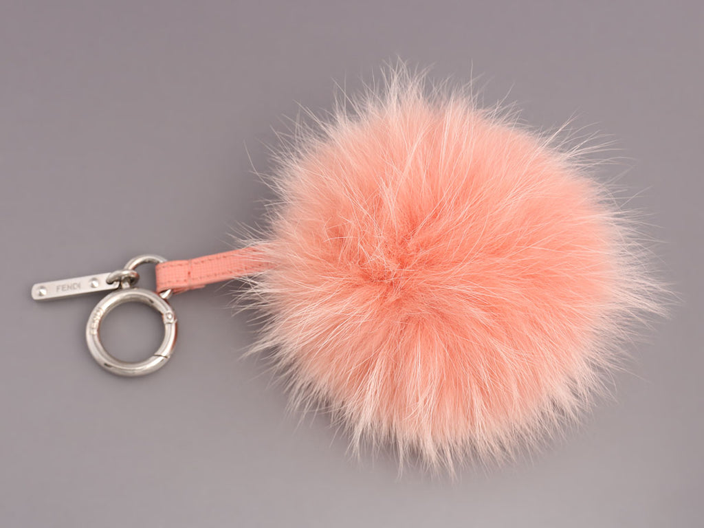 Fendi Pink Fur Pom Pom Bag Charm