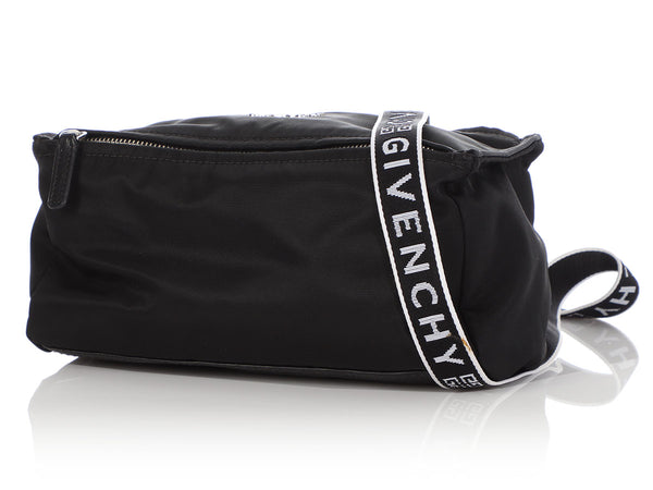Givenchy Small Pandora Satchel Black Nylon Cross Body Bag - MyDesignerly