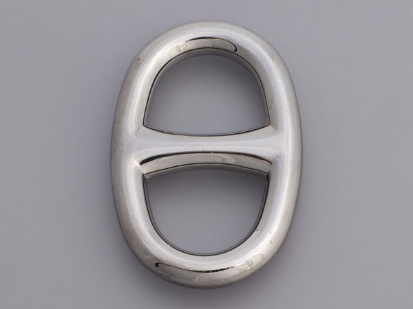 Hermès // Palladium Chaine D'Ancre Scarf Ring – VSP Consignment