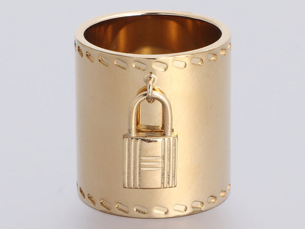 Hermès HERMES REGATE SCARF RING CHAINE D'ANCRE METAL DORE GOLD SCARF RING  Golden ref.496708 - Joli Closet