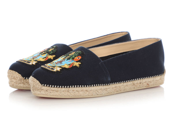 NEW LOUIS VUITTON ESPADRILLES SAIL AWAY FLAT SHOES 39.5 CANVAS SHOES Blue  Cloth ref.916071 - Joli Closet