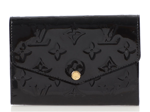 Louis Vuitton Black Monogram Vernis Sarah Continental Wallet