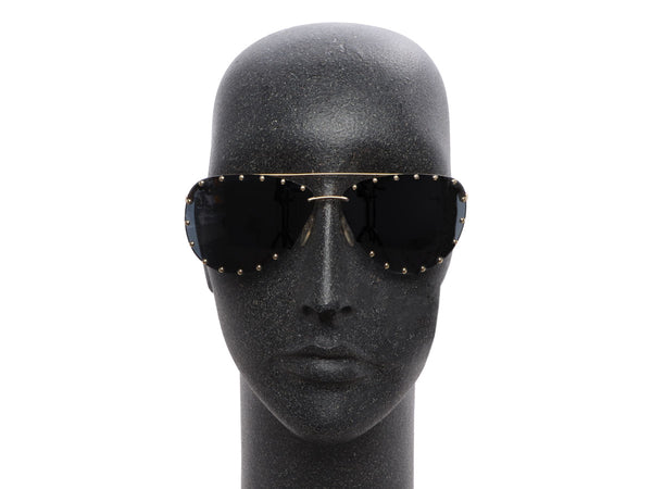 LOUIS VUITTON Metal The Party Aviator Sunglasses Z0997W Gold