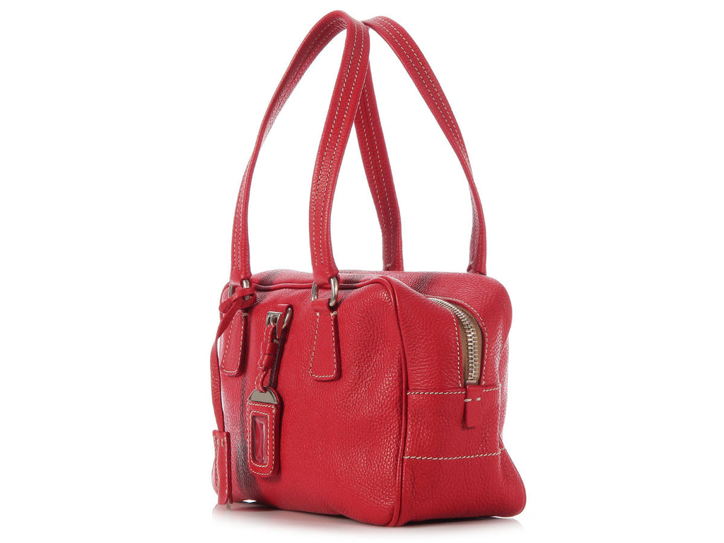 Prada Red Leather Bag