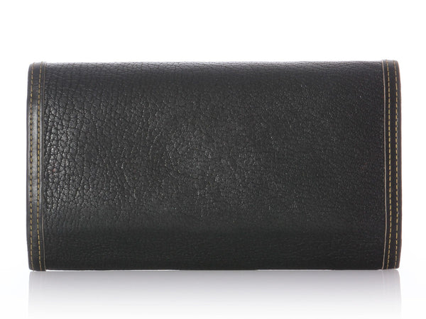 Louis Vuitton Ivory Suhali Leather Le Somptueux Compact Portefeuille Wallet