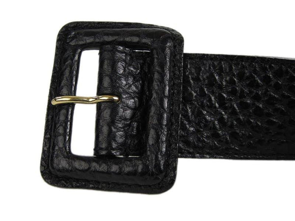 Louis Vuitton Black Leather Vienna Belt