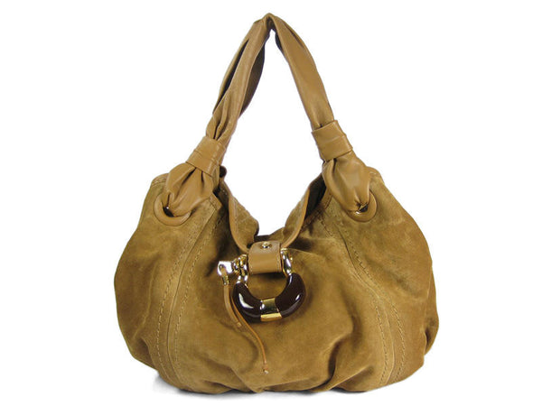 Gucci Brown GG Supreme Horsebit 1955 Shoulder Bag - Ann's Fabulous Closeouts