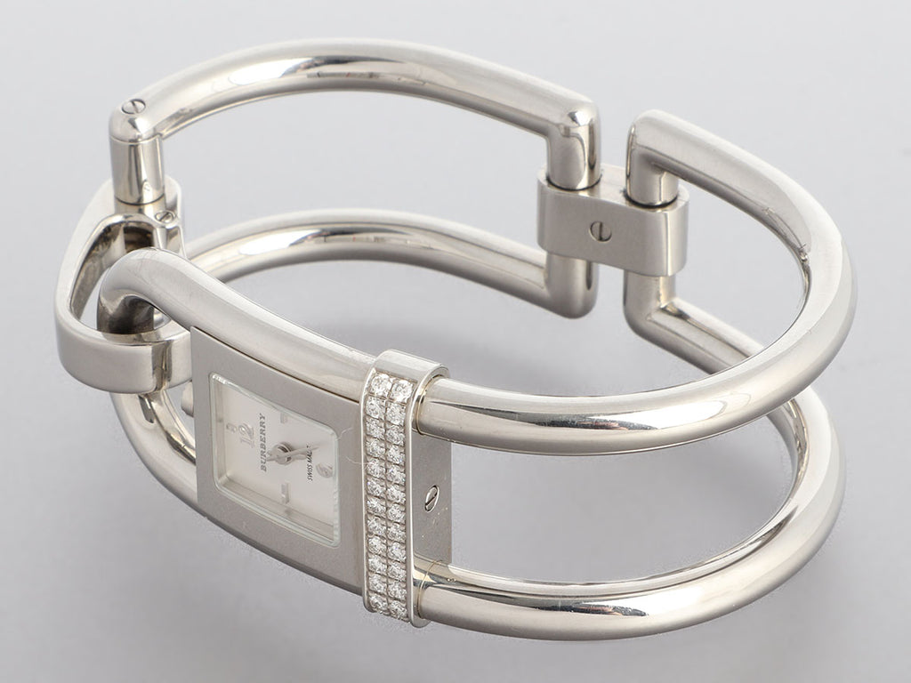 Burberry Stainless Steel Diamond Padlock Watch