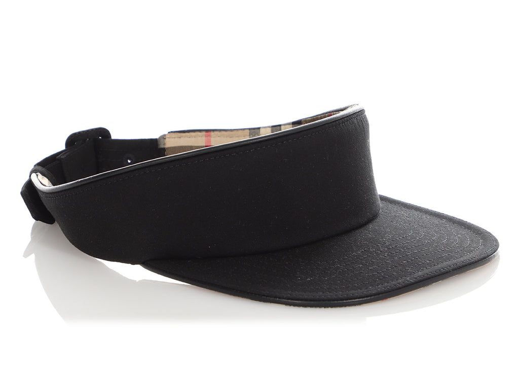 Burberry Black Heritage Visor