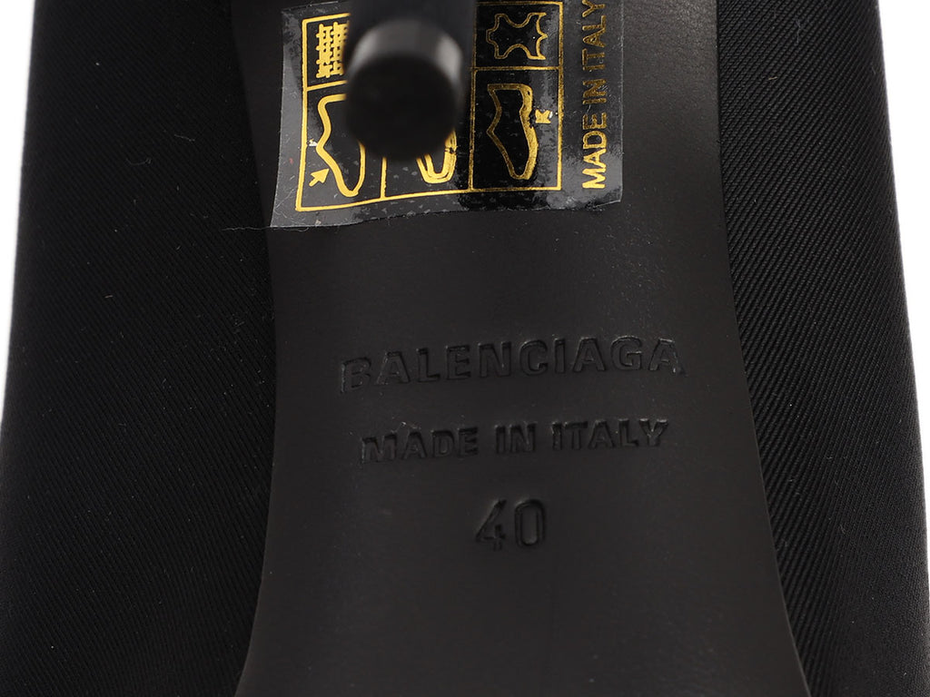 Balenciaga Black Over the Knee Knife Boots 110mm