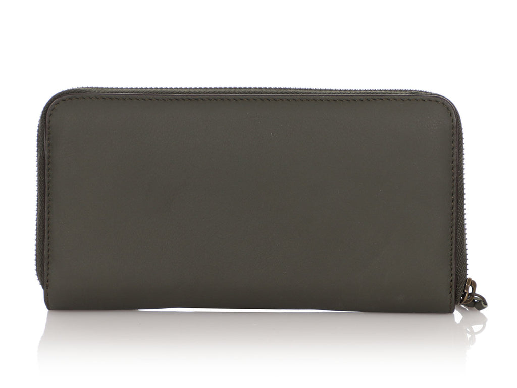 Balenciaga Gray Classic Continental Wallet