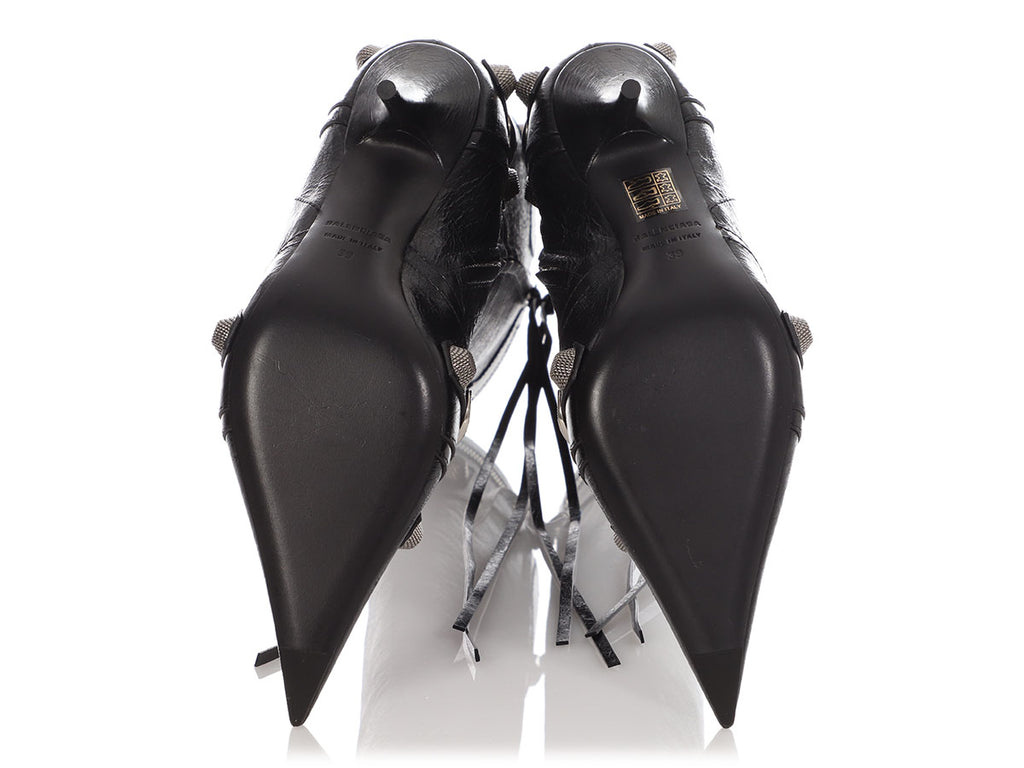 Balenciaga Black Cagole Knee-High Boots