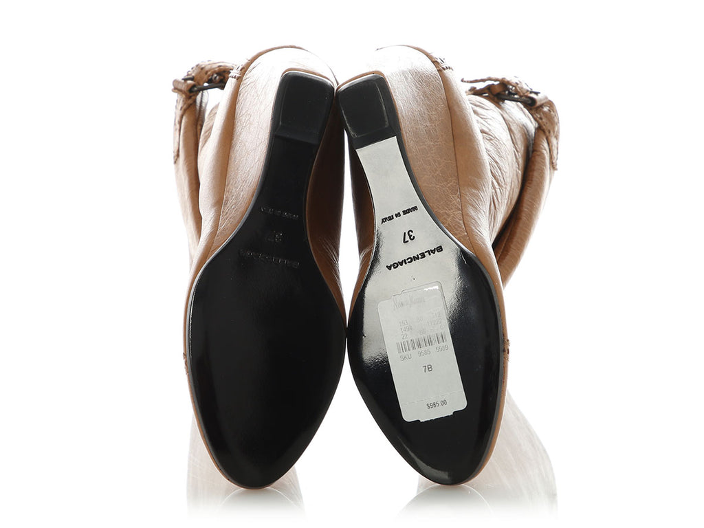 Balenciaga Cumin Brogues Wedge Boots