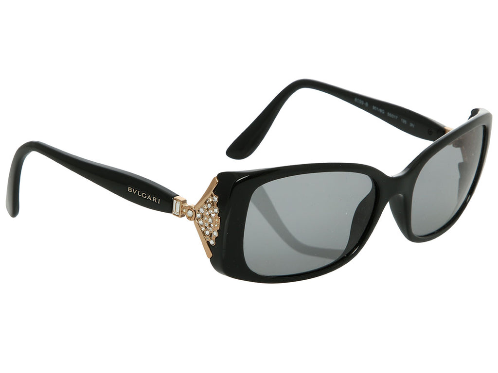 Bulgari Black Crystal Sunglasses