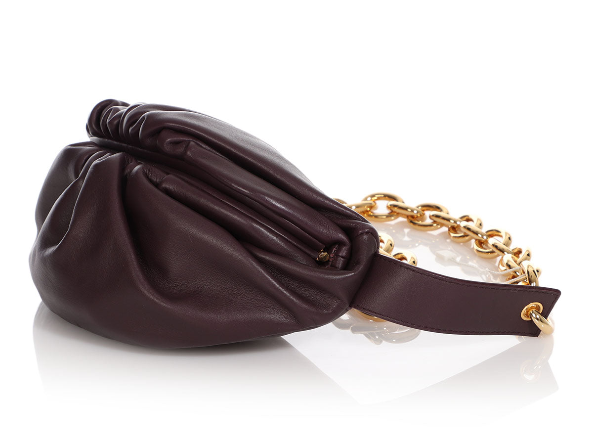Bottega Veneta Grape The Chain Pouch Belt Bag - Ann's Fabulous Closeouts
