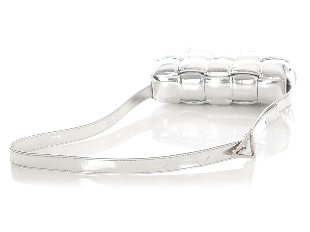 Bottega Veneta Mirror Silver Padded Cassette Bag