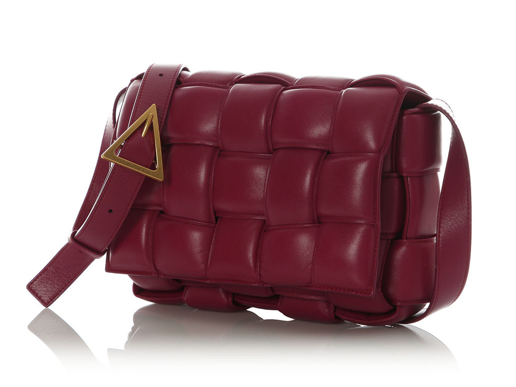 Bottega Veneta Maxi Raspberry Padded Cassette Bag