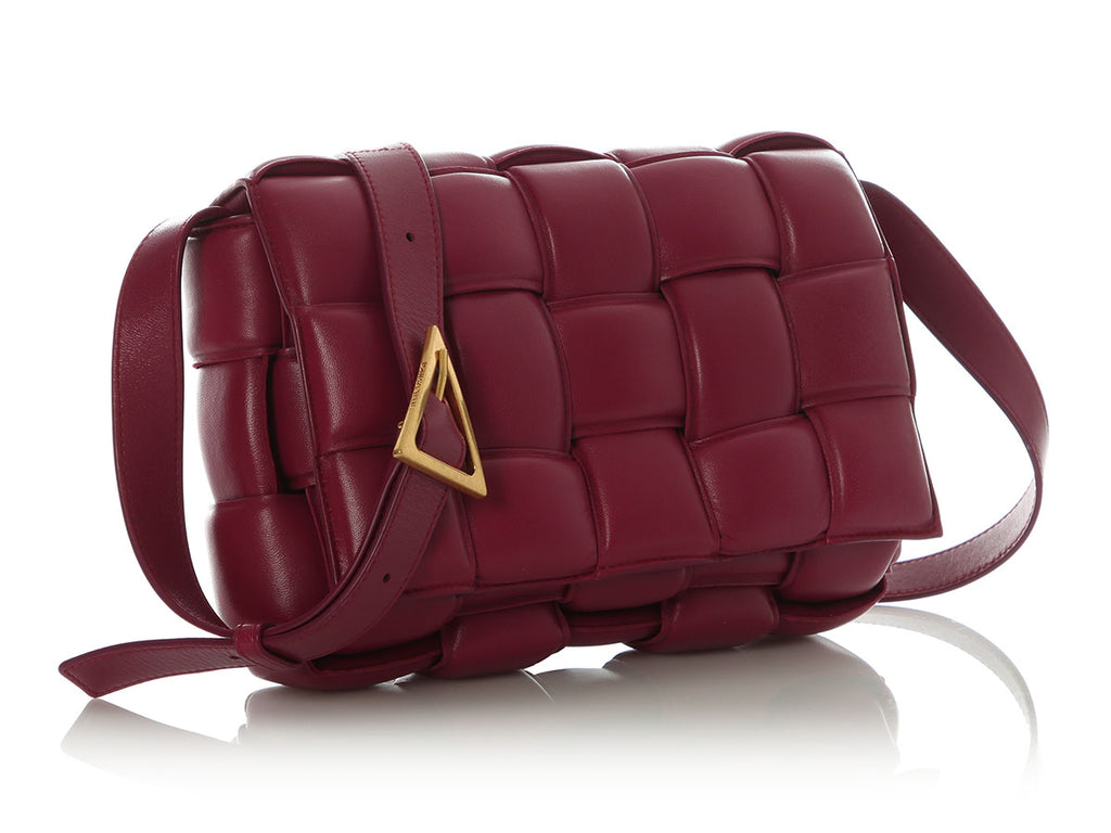 Bottega Veneta Maxi Raspberry Padded Cassette Bag