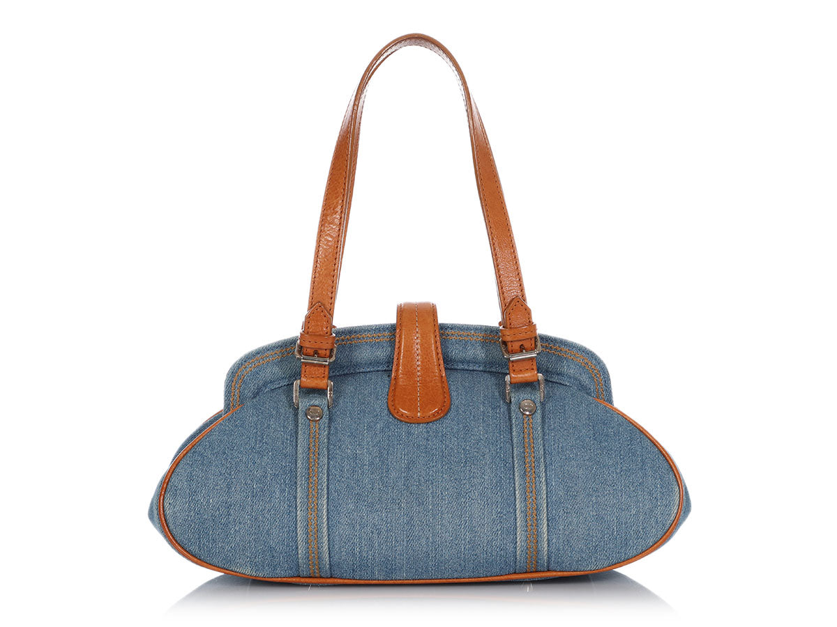 DIOR Vintage Saddle bag Blue Denim