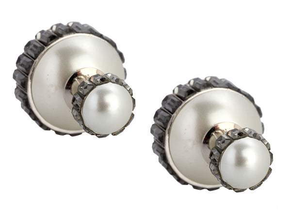 Dior Pearl and Rhinestone Tribales Earrings
