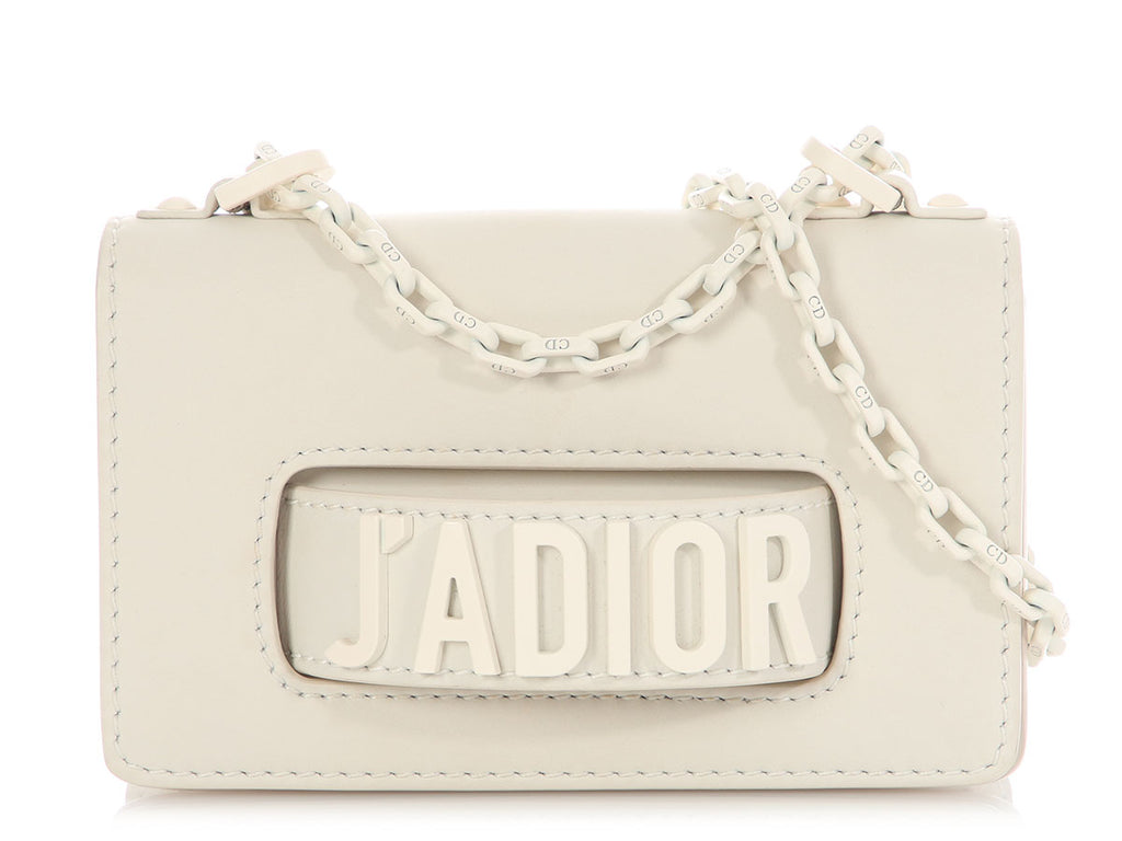 Dior Mini White J’Adior Flap Bag