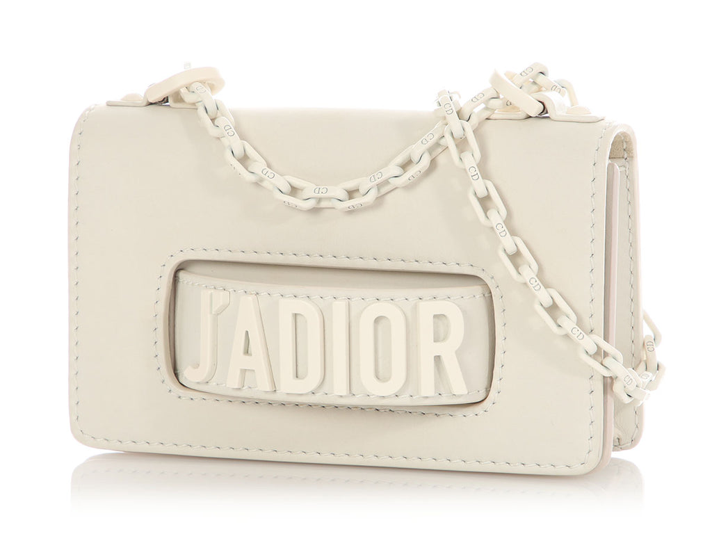 Dior Mini White J’Adior Flap Bag