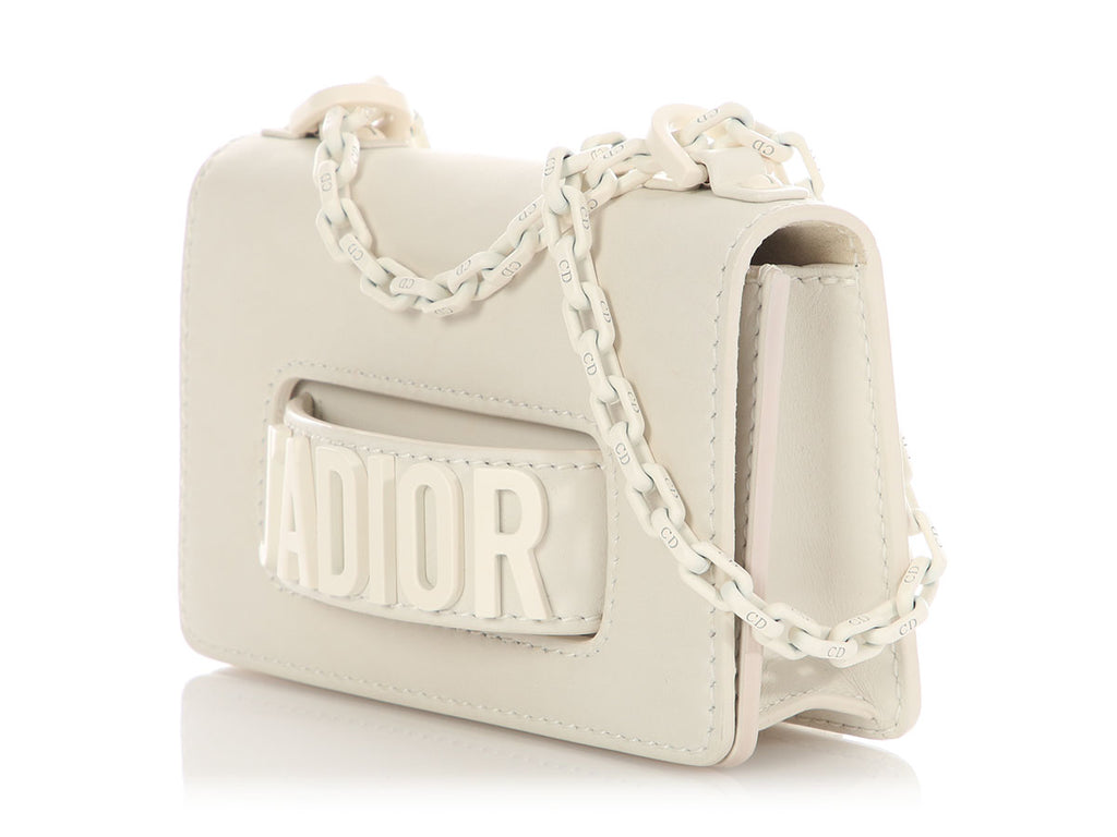 Dior Mini White J’Adior Flap Bag