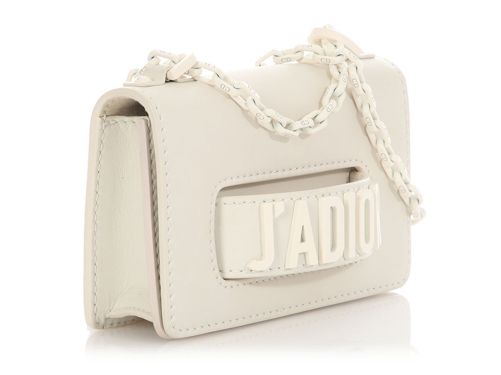 Dior Mini White J’Adior Flap Bag