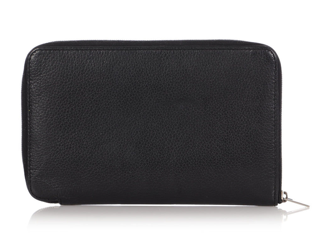 Céline Large Black Zip Wallet
