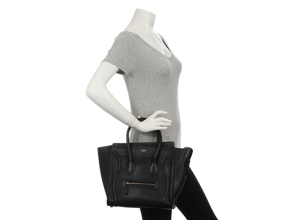 Céline Black Micro Luggage