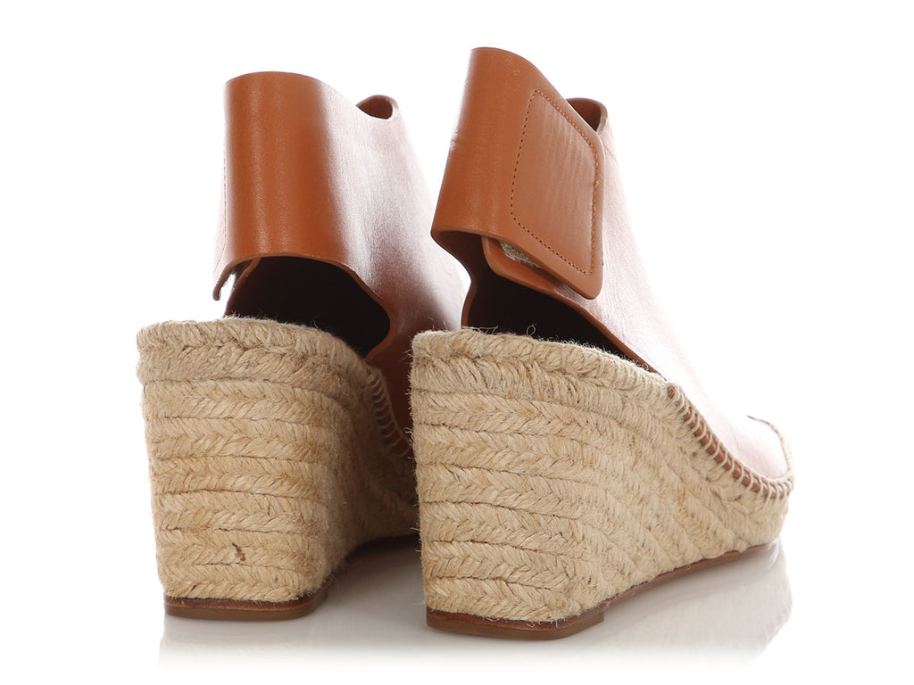 Celine Crosta Fossil Espadrille Wedges