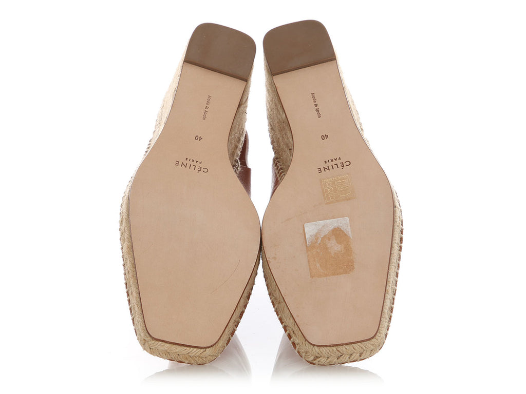 Celine Crosta Fossil Espadrille Wedges