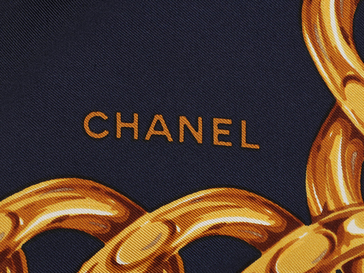 Louis Vuitton - Bay Chain Silk Scarf Black/Gold