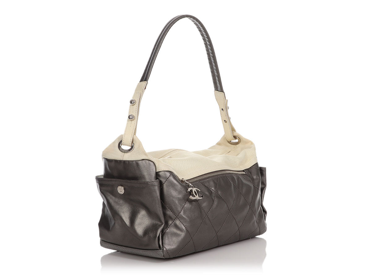 Chanel Medium Taupe Just Mademoiselle Bowling Bag