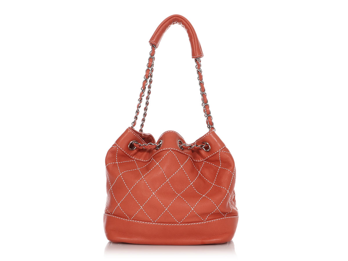 Chanel CC Drawstring Bucket Bag Quilted Lambskin Small - ShopStyle