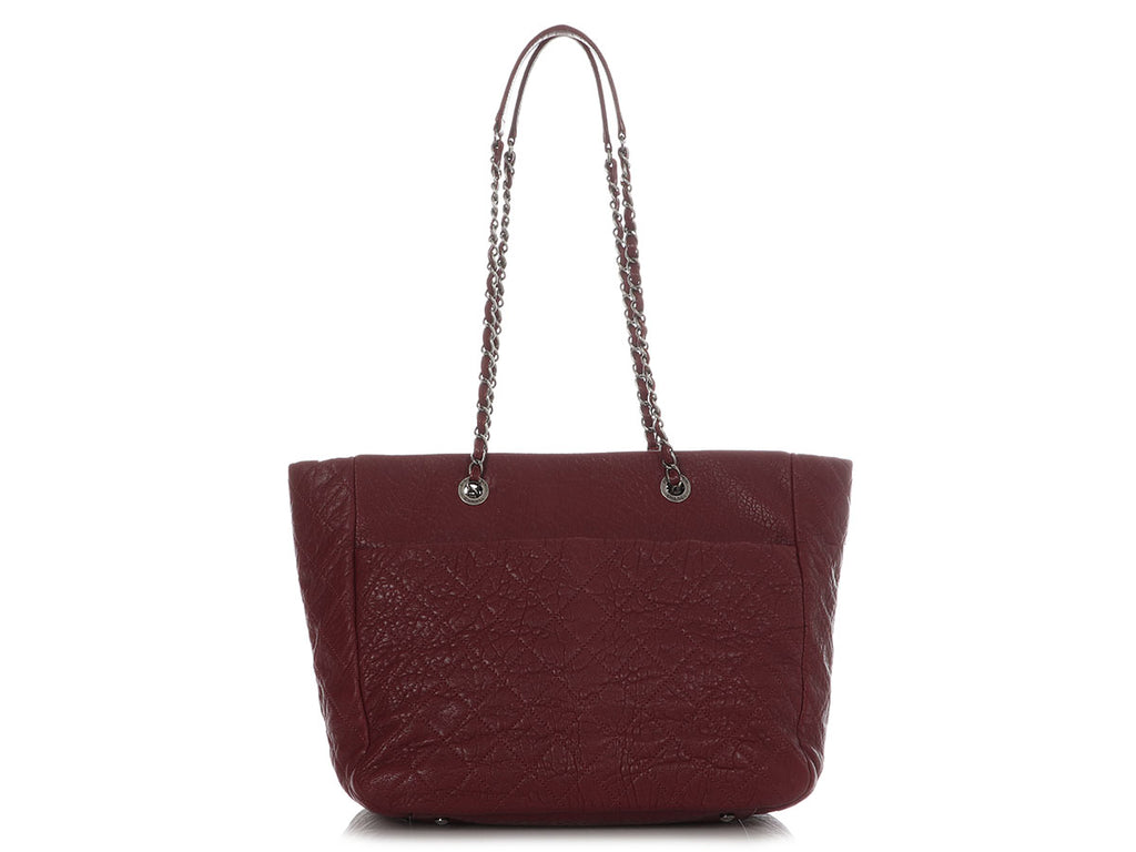 Chanel Vintage Duo Burgundy Tote