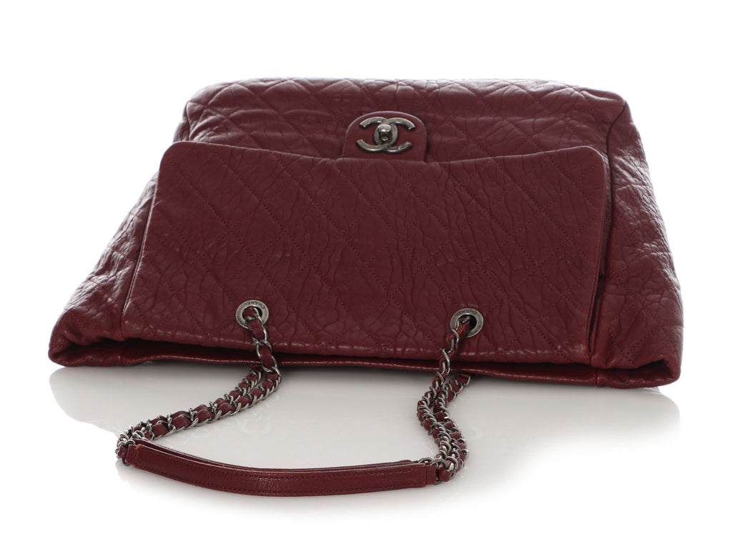 Chanel Vintage Duo Burgundy Tote