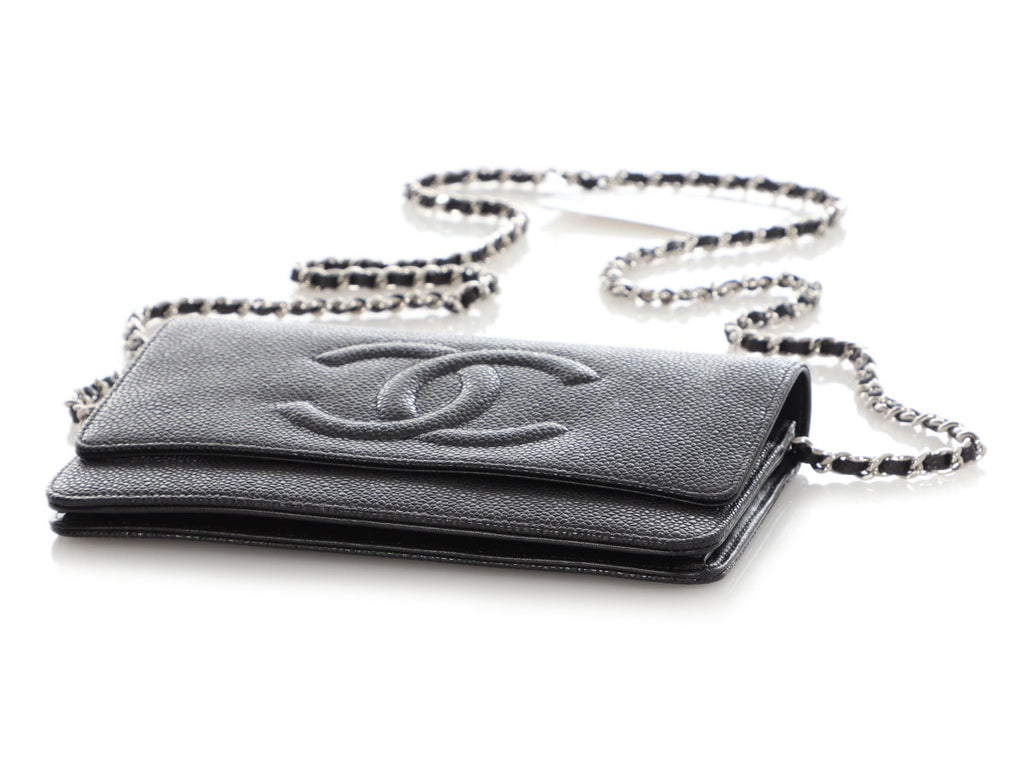 Black Togo Timeless Wallet on Chain WOC