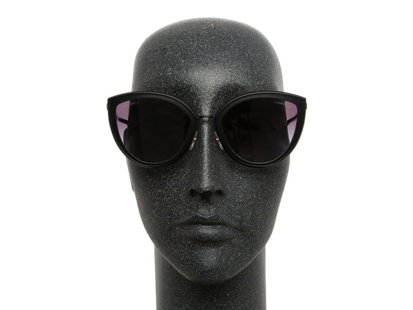 Chanel Matte Black Cat Eye Sunglasses